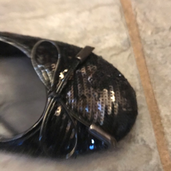 Hispanitas black sequin shoes size 41. Like new! - Picture 5 of 5